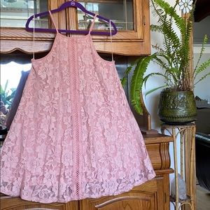 Pink Lace Dress